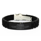 grandpop black glidelock clasp bracelet inspirational engraved gift for him hope and confidence deuteronomy 31 6