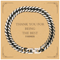 unique cuban link chain bracelet for farmers the best gift for any occasion gratitude and appreciation for the hard work and dedication perfect christmas or birthday present to show your support and love engraved with thank you for being the best fa
