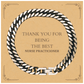 unique cuban link chain bracelet appreciation gift for nurse practitioner thank you for being the best medical professional perfect graduation or christmas present confidence boosting jewelry for her