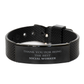social worker engraved black shark mesh bracelet thank you and appreciation gift for those who make a difference in peoples lives ideal for birthdays holidays and special occasions