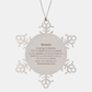 snowflake ornament mummy inspirational christmas gift deuteronomy 31 6