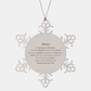mama snowflake ornament engraved with inspirational deuteronomy 31 6 hope and confidence for christmas holidays and graduation gifts
