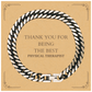 engraved physical therapist cuban link chain bracelet thank you for being the best unique gift idea for birthday christmas and graduation