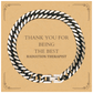 radiation therapist cuban link chain bracelet perfect gift for the best medical professional thank you appreciation graduation