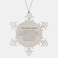 unique unbiological mother snowflake ornament he wont let you down and he wont abandon you christian christmas gift decorative keepsake for step mother with hope and confidence