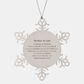 snowflake ornament mother in law be strong inspirational christmas gift