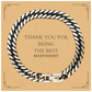 thank you for being the best receptionist cuban link chain bracelet for a special occasion appreciation and gratitude gift for receptionists who deserve the best perfect gift idea for the amazing receptionist in your life
