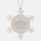 snowflake ornament christmas inspirational quote gift for hope confidence and holiday decor