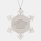 pawpaw snowflake ornament engraved with inspirational deuteronomy 31 6 for christmas decor unique pawpaw gift to bring hope and confidence in any occasion