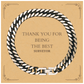 cuban link chain bracelet for surveyors thank you for the best engraved gift for graduation christmas and veterans day