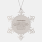 granddaughter snowflake ornament dont be afraid engraved inspirational gift for christmas and graduation