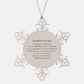 snowflake ornament for daughter in law fearless inspirational christmas gift deuteronomy 31 6 encouragement for daughter in law unique holiday ornament for daughter in law strength and hope engraved ornament