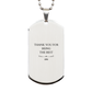 silver dog tag cfo unique engraved gift for the best cfo appreciation leadership trust and confidence
