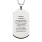 big sister engraved silver dog tag courage and hope gift for graduation or birthday