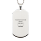 engraved silver dog tag best concierge thank you gift for special events and occasions