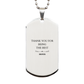 driver engraved silver dog tag thank you for being the best driver inspirational gift for birthday christmas and graduation