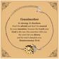 grandmother sunflower bracelet engraved inspirational quote jewelry for grandma birthday christmas mothers day easter deuteronomy 31 6