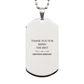 executive assistant engraved silver dog tag thank you gift for birthday and christmas