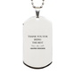 graphic designer engraved silver dog tag thank you for being the best perfect gift for creative professionals birthday christmas graduation