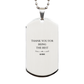 guide silver dog tag thank you for being the best experience engraved gift for veterans day birthday and graduation