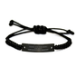 unique black rope bracelet for administrative assistant thank you boss gift for christmas birthday appreciation office jewelry to show gratitude and confidence