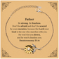 father sunflower bracelet engraved inspirational confidence gift for christmas and holidays