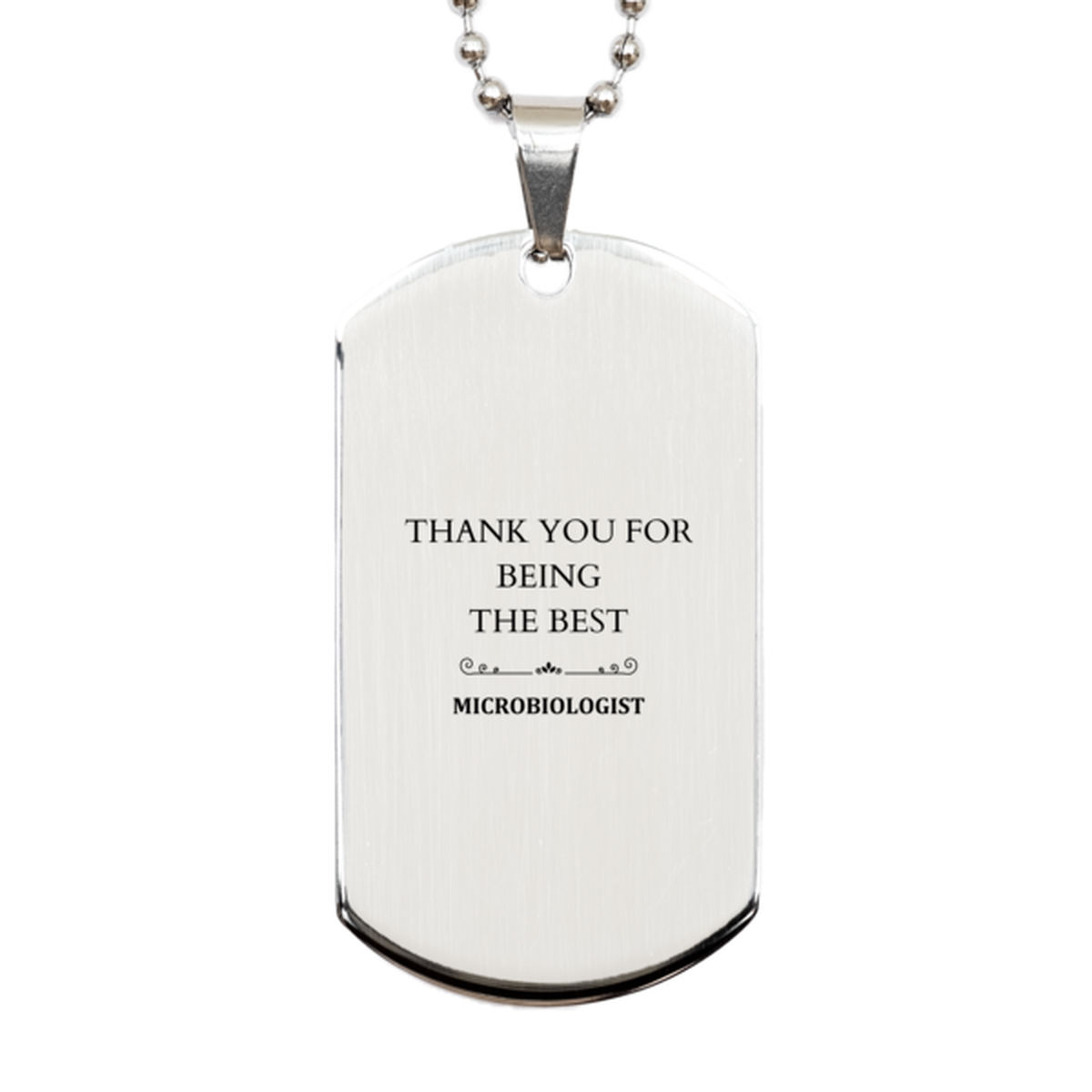 microbiologist engraved silver dog tag the best thank you gift for graduation birthday and christmas