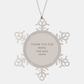 thank you for being the best senator snowflake ornament unique christmas gift for senator appreciation and holidays
