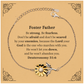 sunflower bracelet foster father gift engraved inspirational quote perfect for birthday christmas veterans day be strong be fearless deuteronomy 31 6