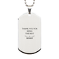 president engraved silver dog tag thank you for being the best unique gift for veterans day and christmas