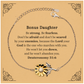 sunflower bracelet for bonus daughter inspirational engraved bracelet for graduation birthday christmas be strong be fearless deuteronomy 31 6