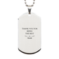 engraved silver dog tag teller gift thank you for being amazing inspiring and unique perfect for birthday christmas graduation veterans day