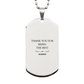 engraved silver dog tag warden gift thank you best appreciation unique symbol of respect for veterans day graduation easter