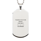 engraved silver dog tag for the best watchmaker thank you for perfectly crafting timepieces and bringing joy to all occasions like birthdays holidays and graduations