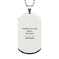 engraved silver dog tag for the best gynecologist appreciation gift