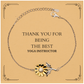 yoga instructor engraved sunflower bracelet thank you for being the best instructor inspirational gift for birthday christmas graduation