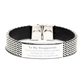 stainless steel bracelet stepparent gift i love you to the moon and back engraved confidence and hope for holidays and special occasions