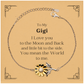sunflower bracelet gigi engraved love you to the moon and back mothers day gift