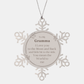 snowflake ornament for gramma you mean the world to me christmas gift for gramma love you to the moon and back