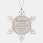 grandmum snowflake ornament you mean the world to me personalized christmas gift for grandmum engraved love and appreciation winter holiday decor