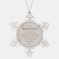 mum in law snowflake ornament unique gift to show love christmas keepsake for mum in law meaningful holiday decoration with engraved quote