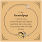 engraved sunflower bracelet grandpop i love you to the moon and back perfect gift for grandpop on birthday christmas and easter inspirational bracelet for grandpops confidence and hope