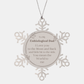 unbiological dad snowflake ornament engraved christmas gift i love you to the moon and back