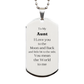 unique silver dog tag for aunt engraved with i love you to the moon and back perfect gift for birthday christmas and veterans day show your aunt how much she means to you