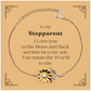 sunflower bracelet stepparent i love you to the moon and back meaningful and inspirational gift for birthday christmas and holidays