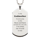 godmother silver engraved dog tag to my beloved godmother a perfect gift for mothers day birthday and christmas
