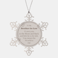 brother in law christmas snowflake ornament you mean the world to me engraved love and appreciation gift for special occasions