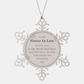 to my sister in law i love you to the moon and back snowflake ornament for christmas gift