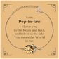 pop in law sunflower bracelet engraved with love for birthday gift expressing gratitude and appreciation thank you pop in law christmas holidays unique and inspirational token of affection