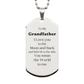 grandfather engraved silver dog tag i love you to the moon and back veterans day gift for him